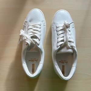 NIB Sam Edelman White Leather Sneakers Size 7.5